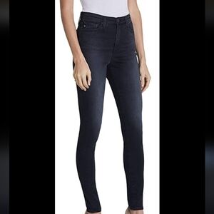 AG ADRIANO GOLDSCHMIED THE MILA Black Skinny Jeans SUPER HIGH RISE SIZE 27